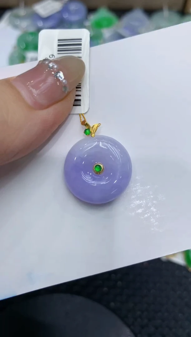 【闪购商品】翡翠颈饰18K金镶嵌222222222