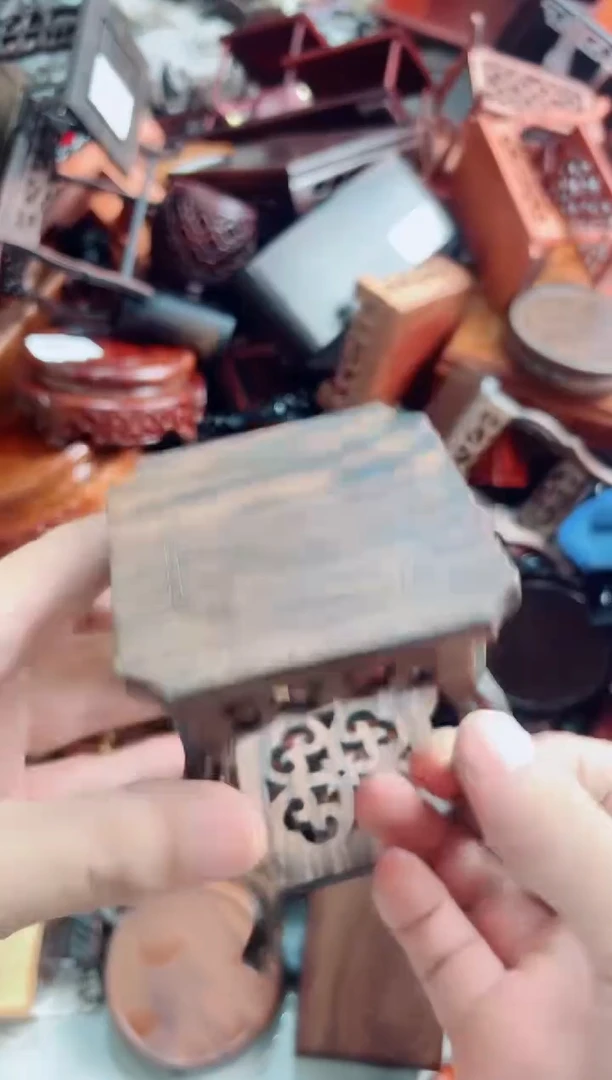 木100红木底座摆件处理