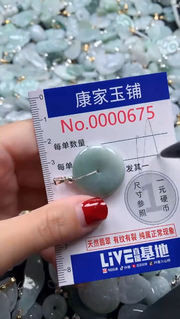 翡翠未镶嵌吊坠(不含链)675