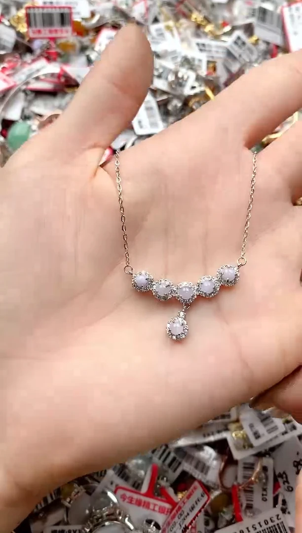 【闪购商品】翡翠戒指银S925镶嵌5555555     1