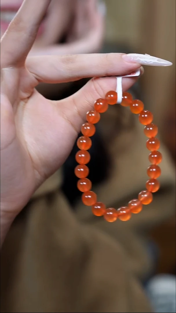 未镶嵌手链南红玛瑙小庄冰红8.5mm1