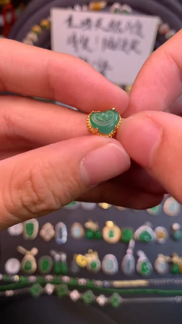 颈饰银S925镶嵌翡翠1