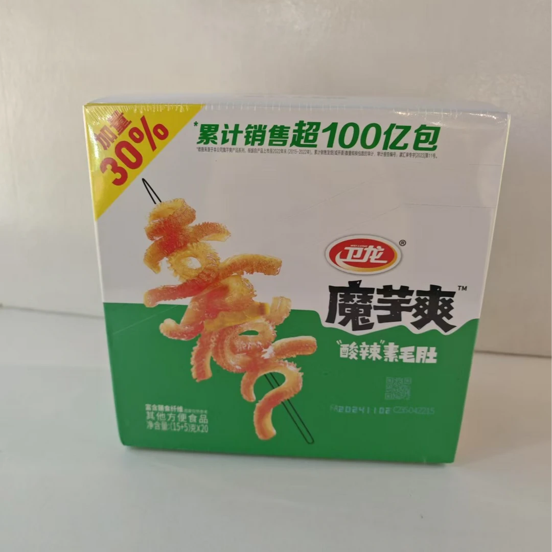 卫龙素毛肚魔芋爽酸辣味15g*20