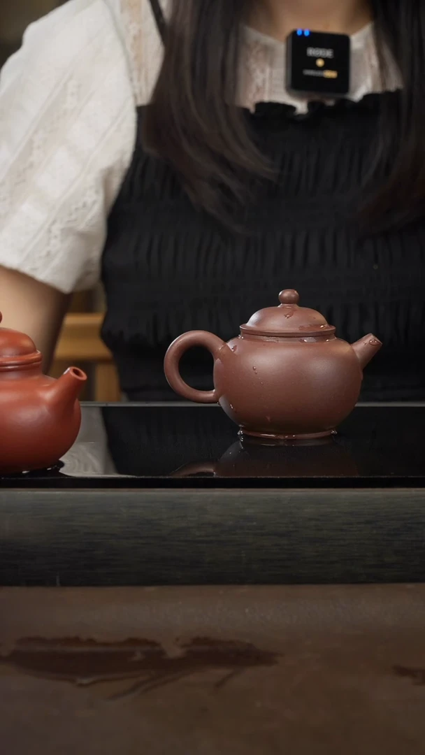 茶壶紫砂17，巨轮，紫泥，130cc