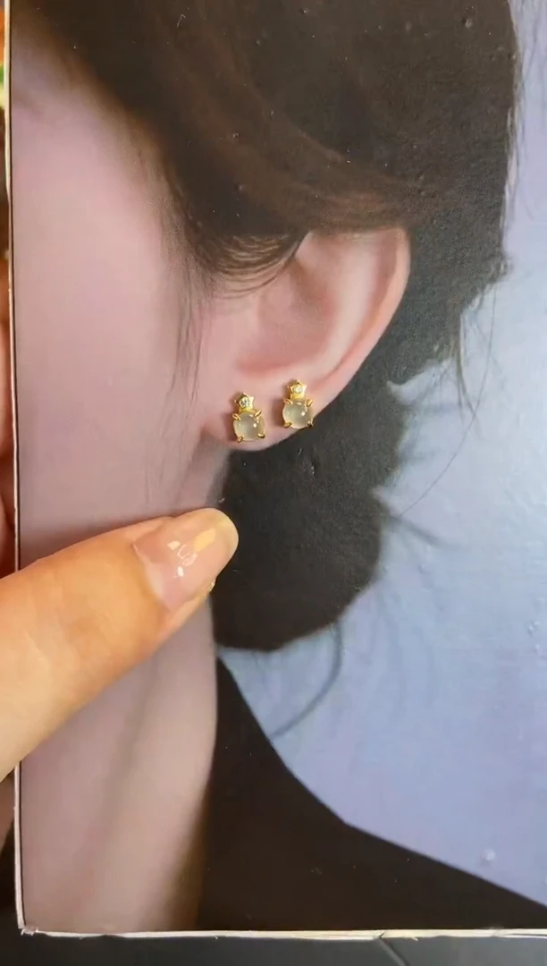 翡翠银S925镶嵌吊坠(不含链)1