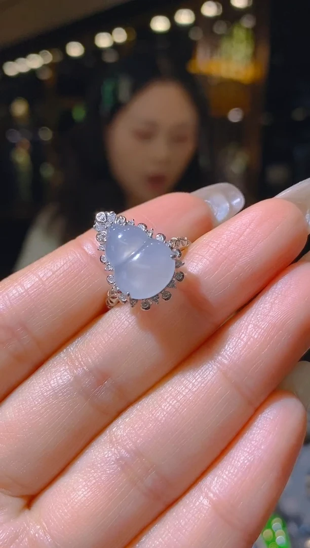 【闪购商品】翡翠戒指18K金镶嵌107