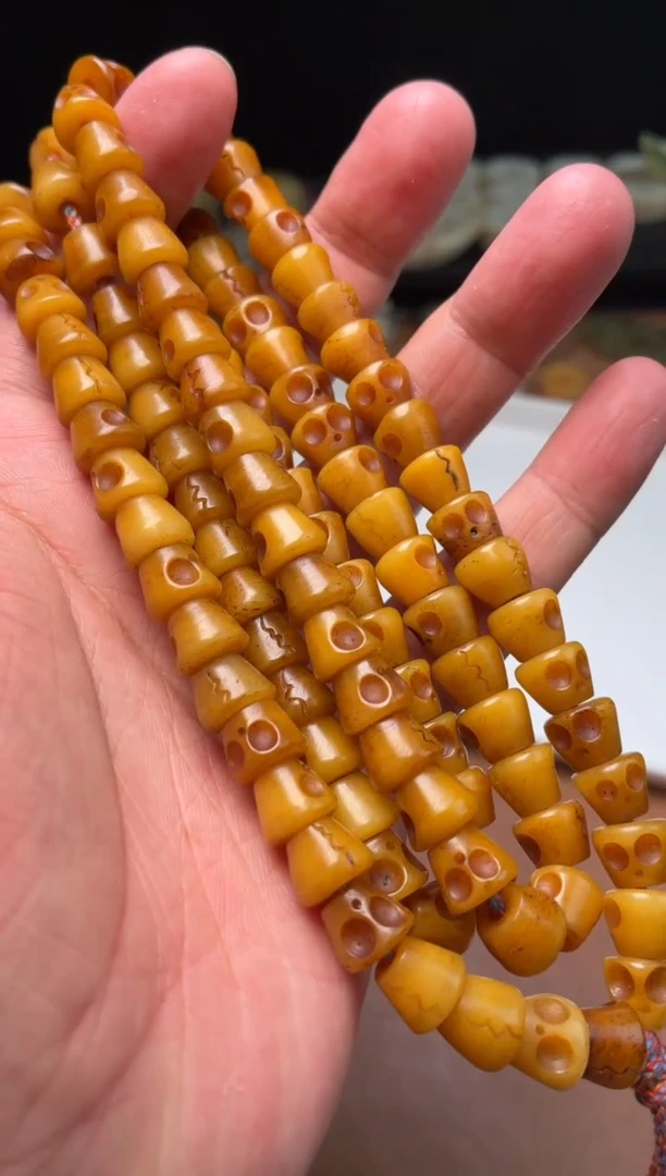 牛骨其他TT116-阿呆玛尼珠-有棕裂