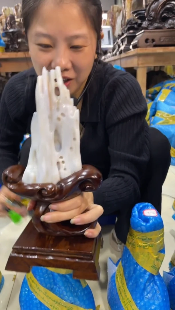 未镶嵌摆件硅化玉7