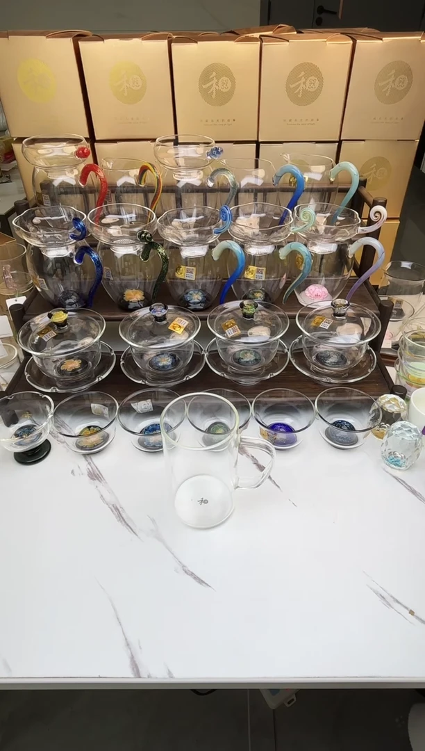 手工艺品玻璃禾器 清简杯透明