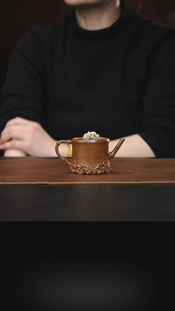 茶壶紫砂柴烧云竹一式100cc