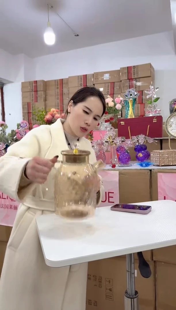 【闪购商品】无铅玻璃洛芙花器-x-早