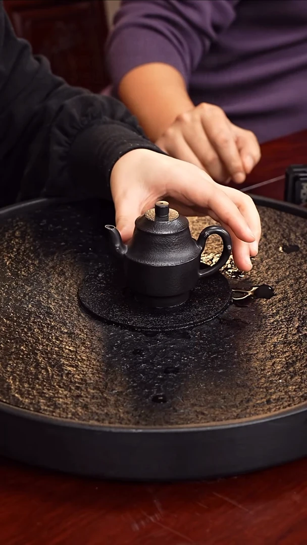 茶壶紫砂成进窑  宫灯77 朱泥锤纹还原烧 100毫升