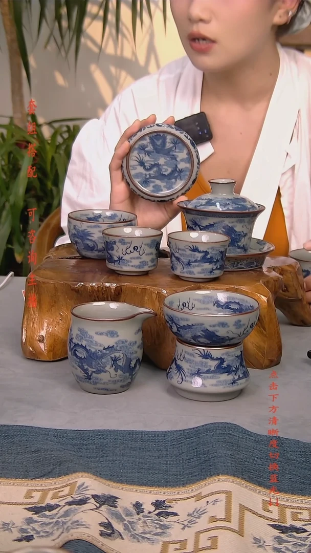 简装家用款7件套 老陶泥开片纹陶瓷茶具