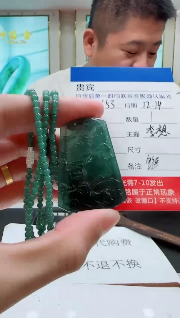 未镶嵌定制翡翠LX53翡翠吊坠赠珠链-多样性发其一