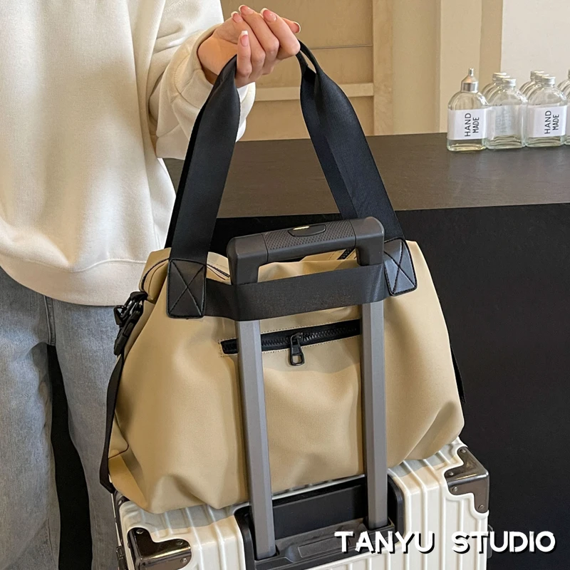 探屿小旅行包男女新款轻便短途行李袋出差手提旅游简约健身训练包