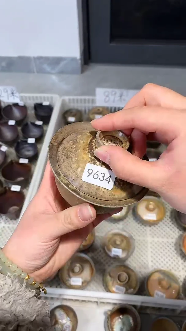 摆件陶景德镇柴烧茶具@@9634