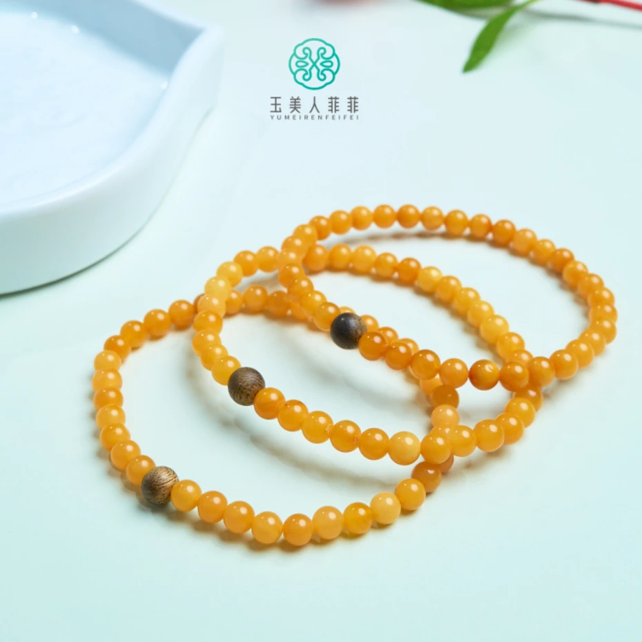 石惑珠宝/蜜蜡单圈-圆珠素圈约5+mm