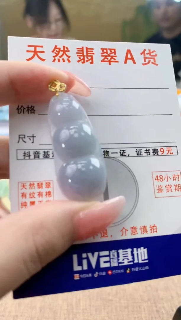 颈饰未镶嵌翡翠天然A货翡翠挂件