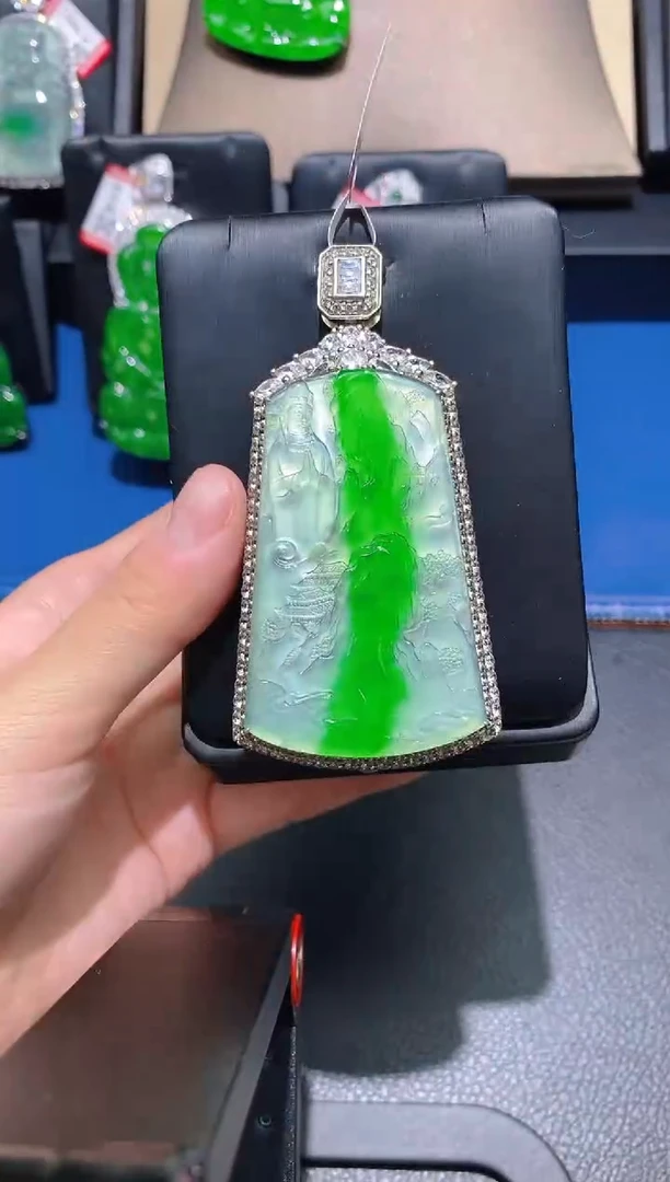 【闪购商品】翡翠颈饰未镶嵌天然A货翡翠17