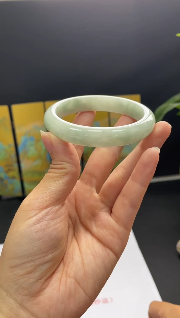 未镶嵌手镯翡翠09#天然缅甸A货翡翠手镯57-59圈口
