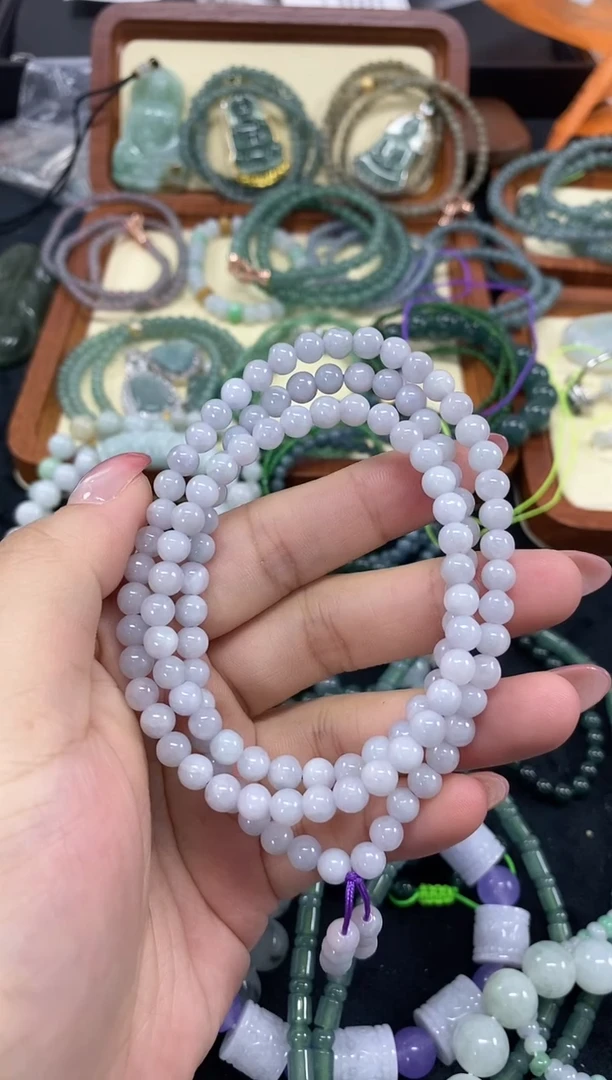项链未镶嵌翡翠天然翡翠珠链