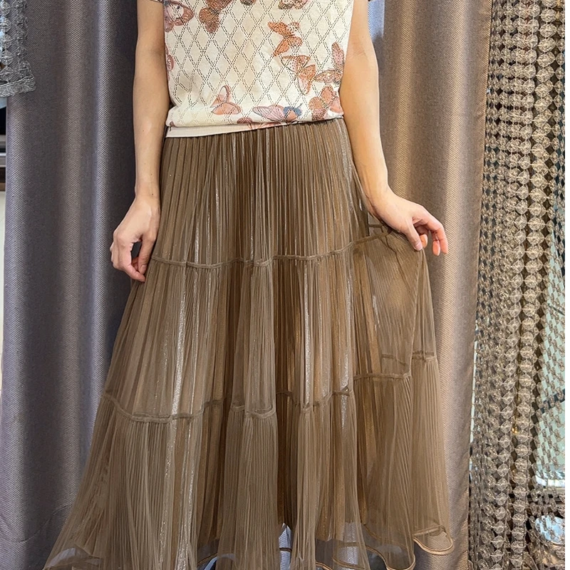 2025年春夏裙子百褶裙短裙-5-5519百搭显瘦气质宽松