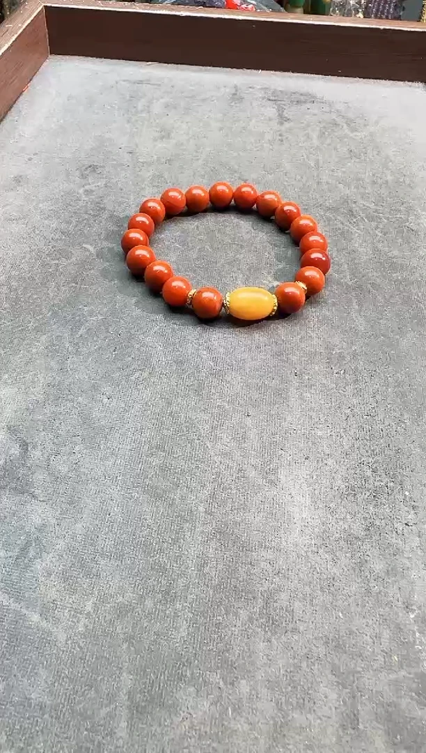 【闪购商品】南红玛瑙手链银S925镶嵌452312