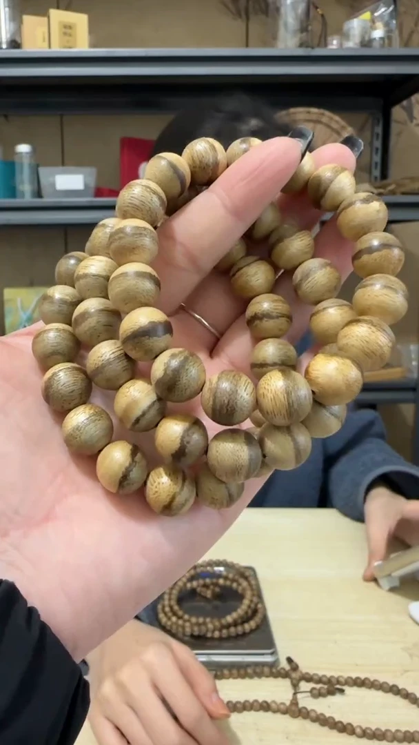 【闪购商品】沉香手串3号马泥涝圆珠手串多样性一条卡12