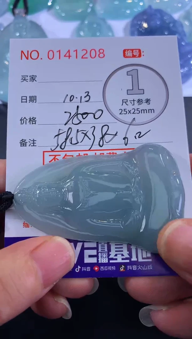 颈饰未镶嵌翡翠！