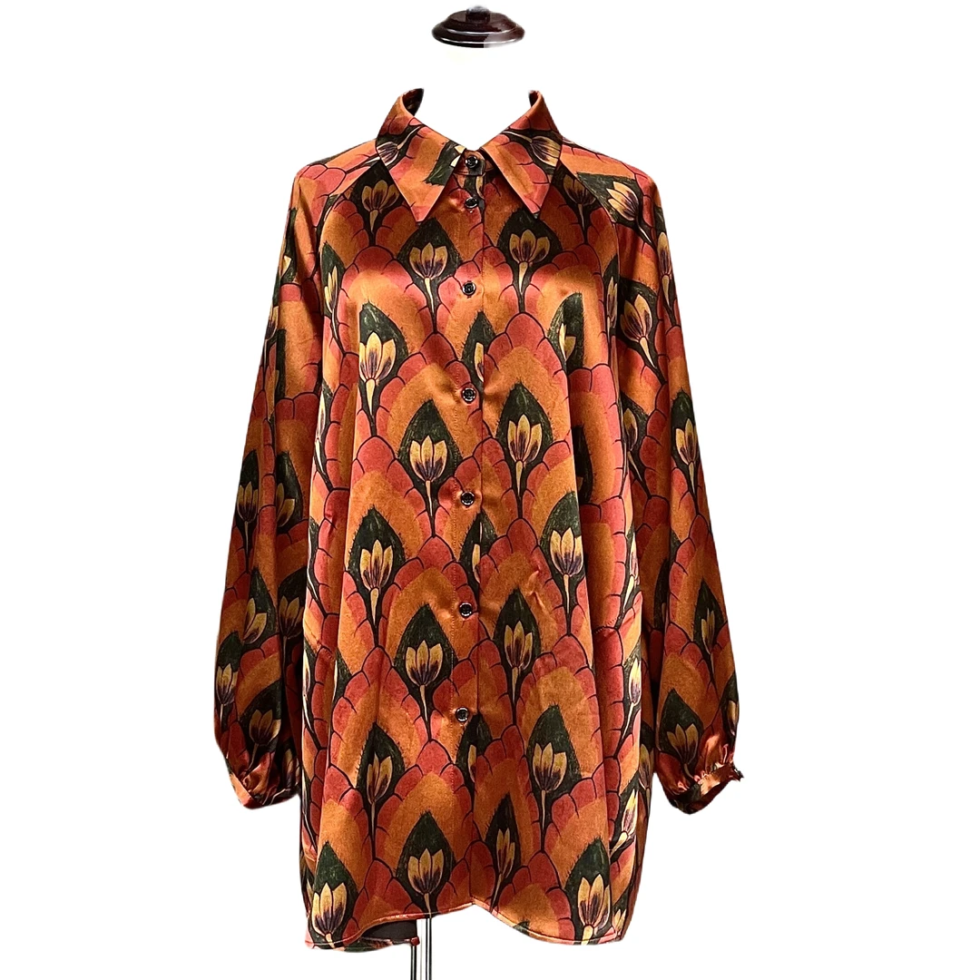 【金禧禧店铺】莲花仙子香云纱大皮子外套J24314