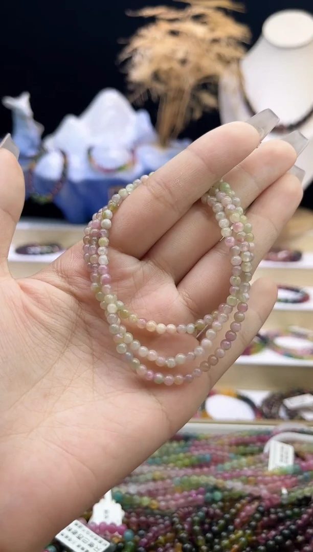 【闪购商品】碧玺/未镶嵌3mm+碧玺多圈多样性发货