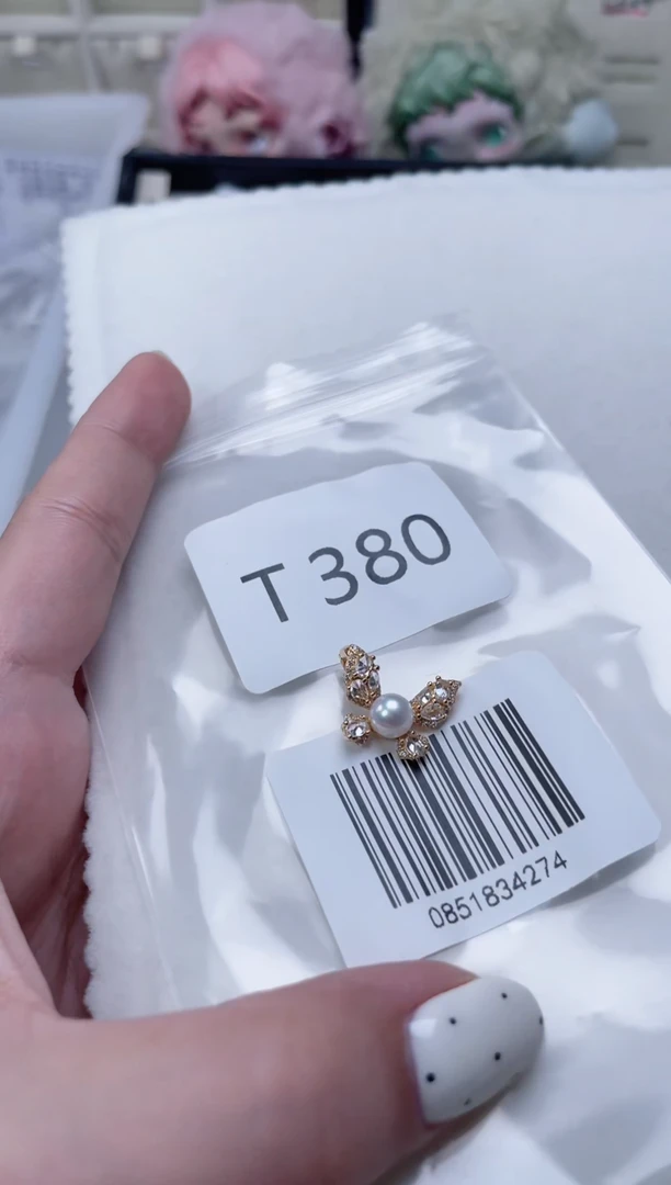 银S925镶嵌淡水珍珠吊坠T380