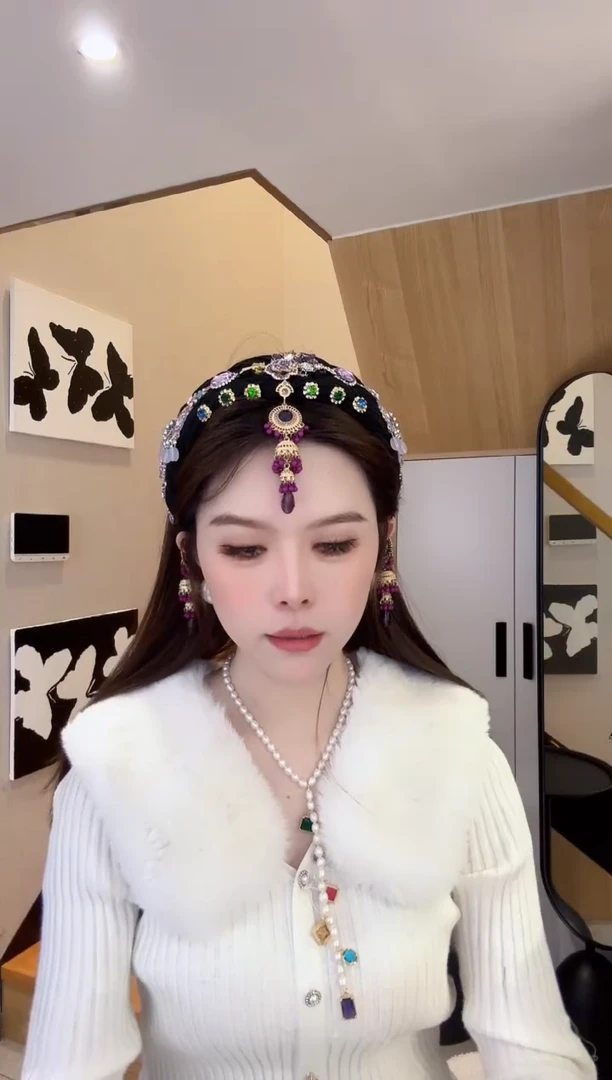 非金属布艺国风发饰-20