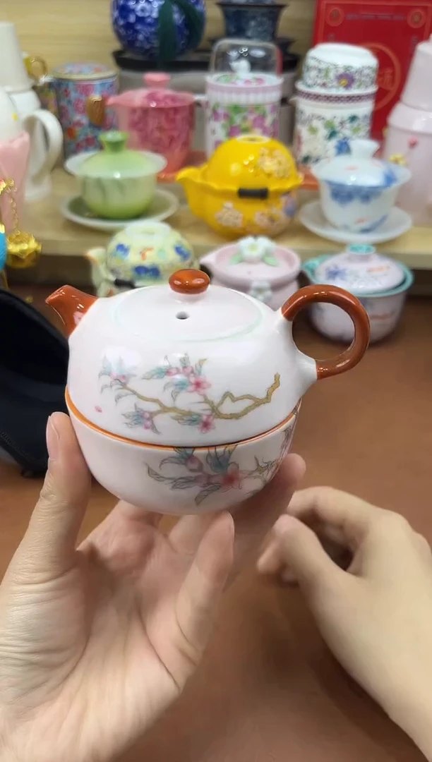 陶陶瓷茶具摆件旅行套组