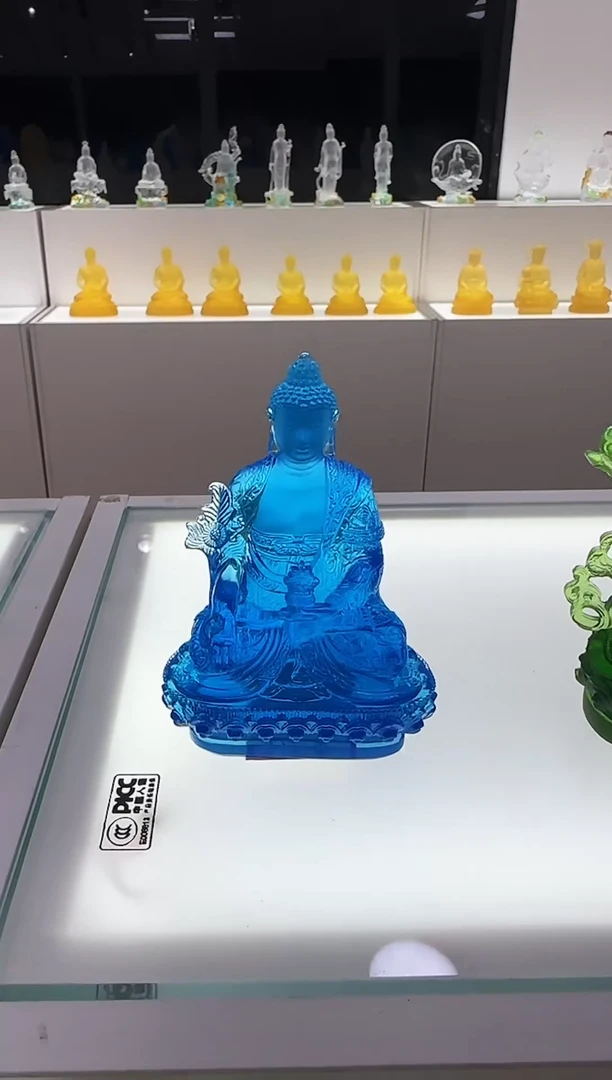 手工艺品琉璃12cm药师佛