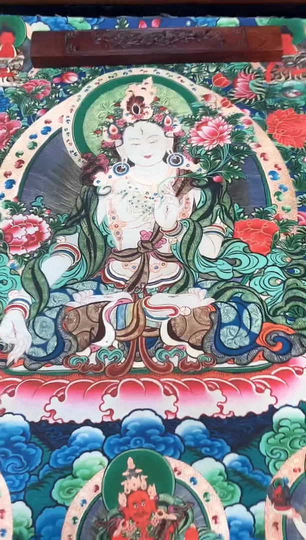 卷轴画058白度母