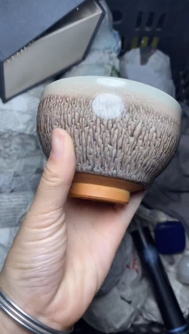 茶盏银丝水牙 盏三疯建盏茶器