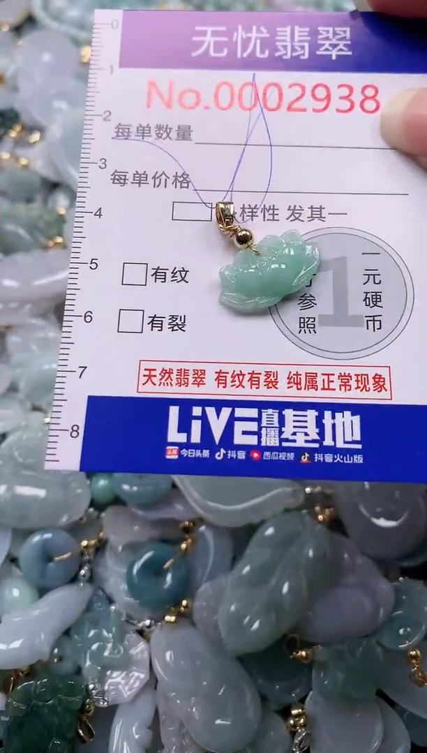 吊坠(不含链)未镶嵌翡翠2938