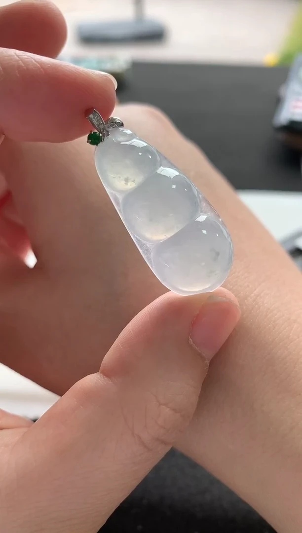 未镶嵌挂件翡翠豆子F1620-265