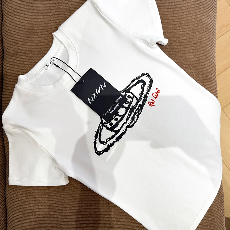 XTH修身手绘大土星短袖DJ-1016