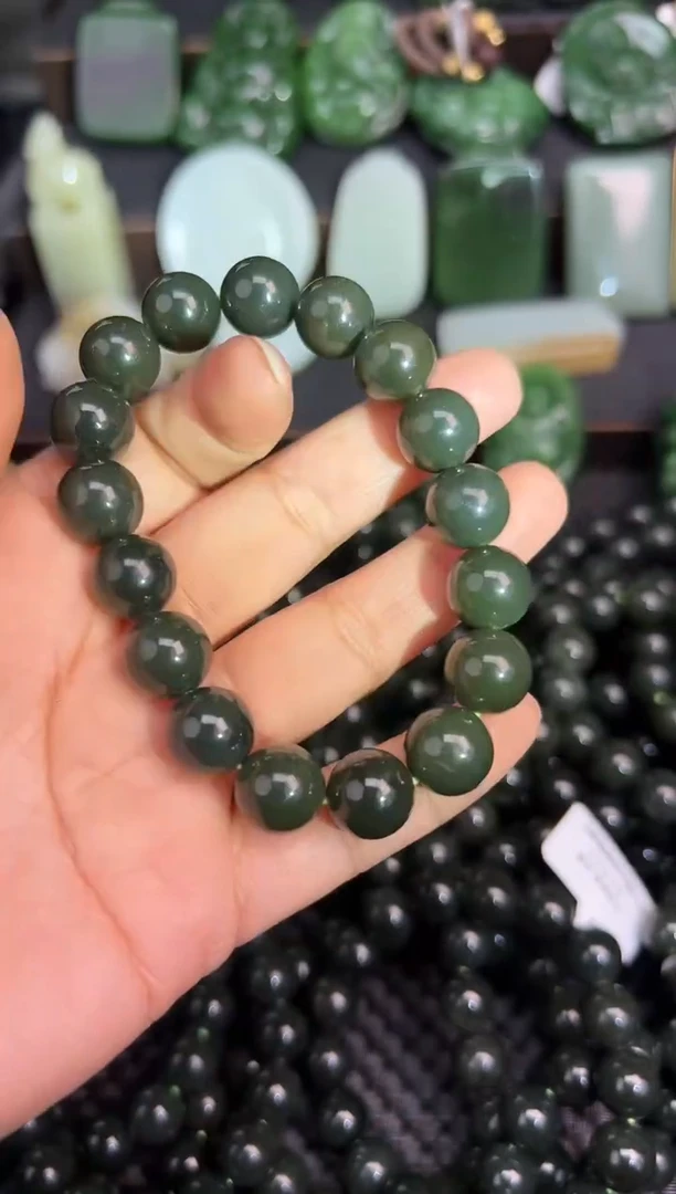 【闪购商品】和田玉手串未镶嵌手镯约12毫米