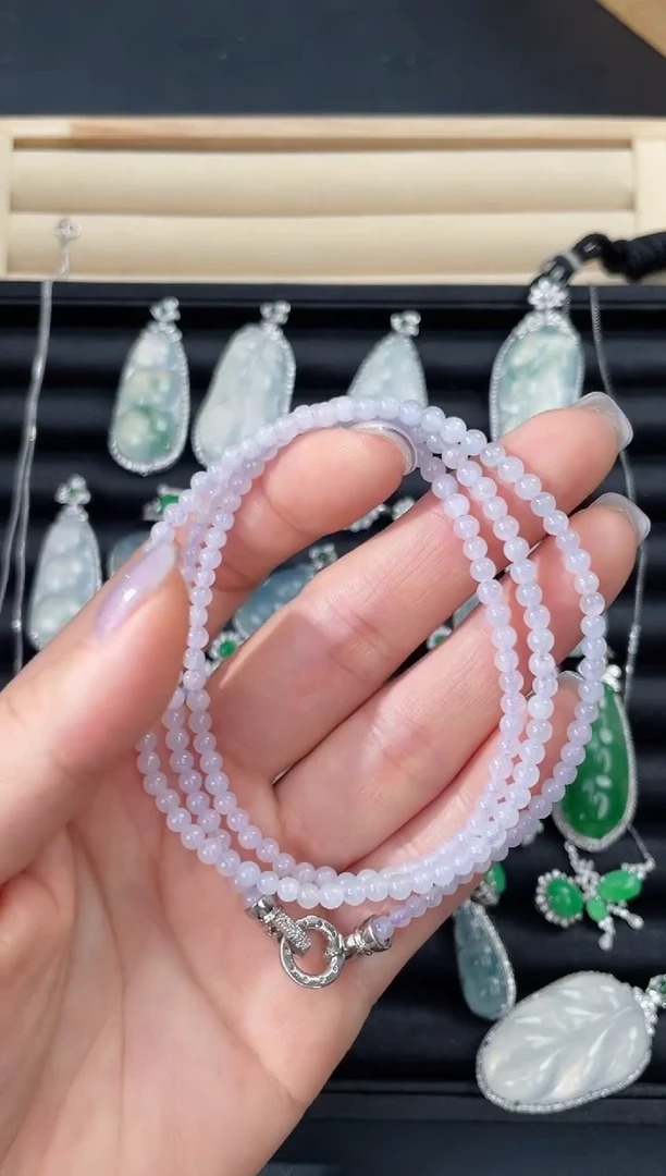 颈饰未镶嵌翡翠久甜翡翠珠宝天然缅甸A货翡翠