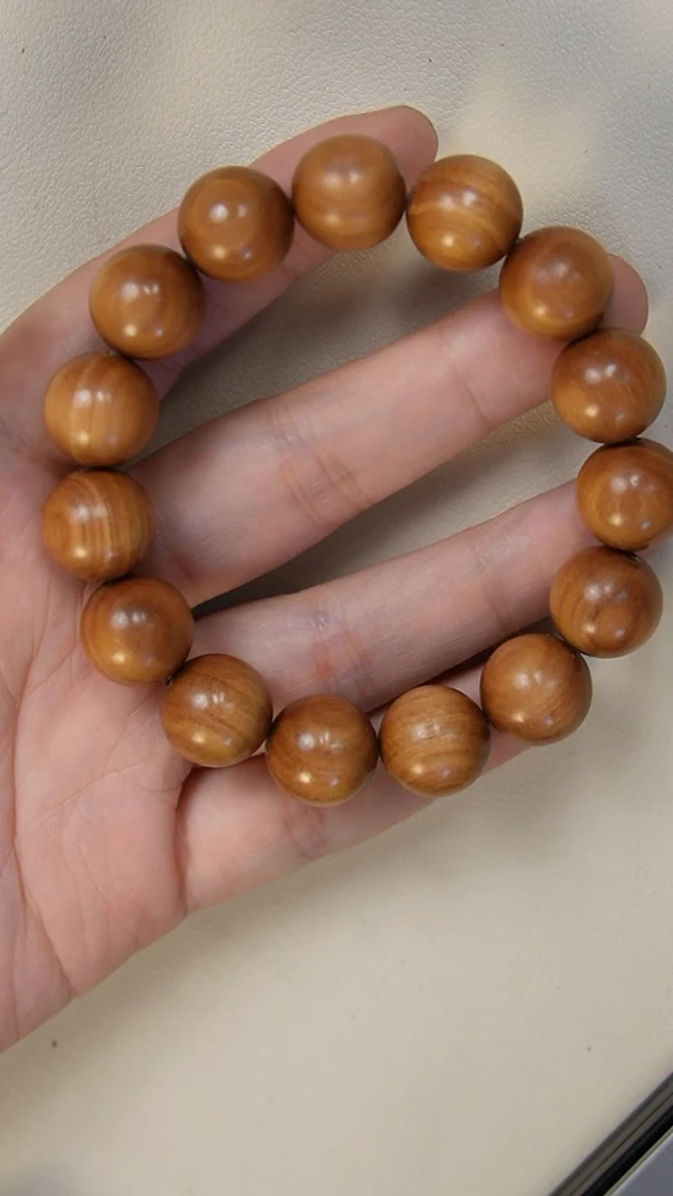 【闪购商品】檀香木手串/手链老山檀香1.5圆珠单圈白檀