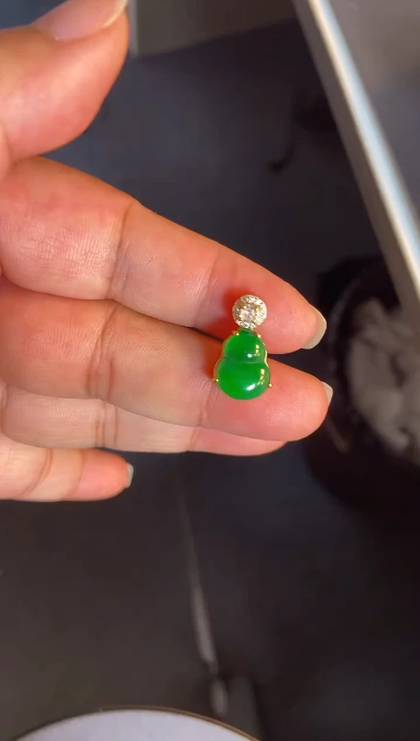 吊坠(不含链)银S925镶嵌翡翠1