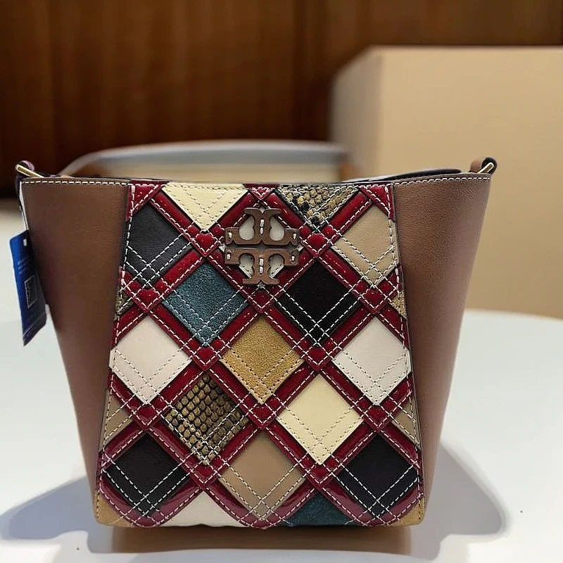 99新  TB   拼色水桶包1199 6273