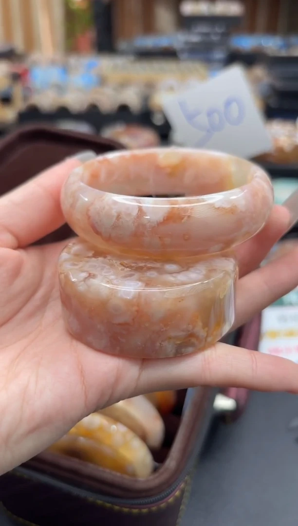 未镶嵌手镯石英质玉C595(60圈赠送镯心)