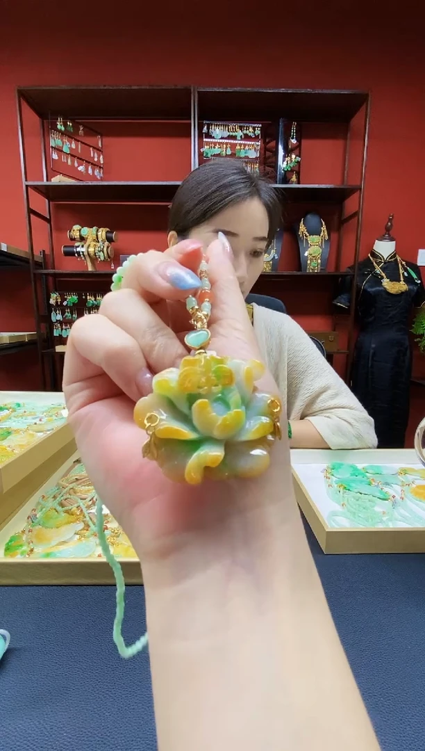 颈饰未镶嵌翡翠翡翠吊坠