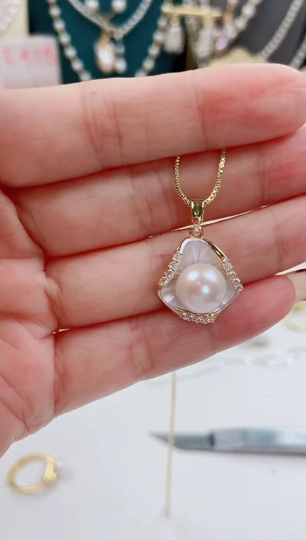 未镶嵌淡水珍珠套装吊坠