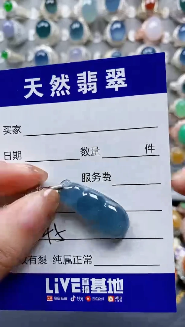 翡翠银S925镶嵌颈饰0145