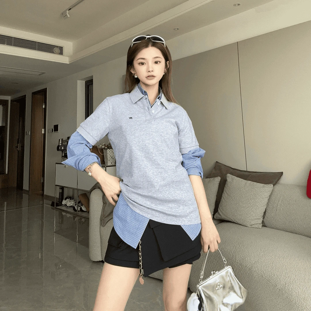 舟舟 【三色POLO】T恤短袖时尚休闲百搭夏季翻领A34